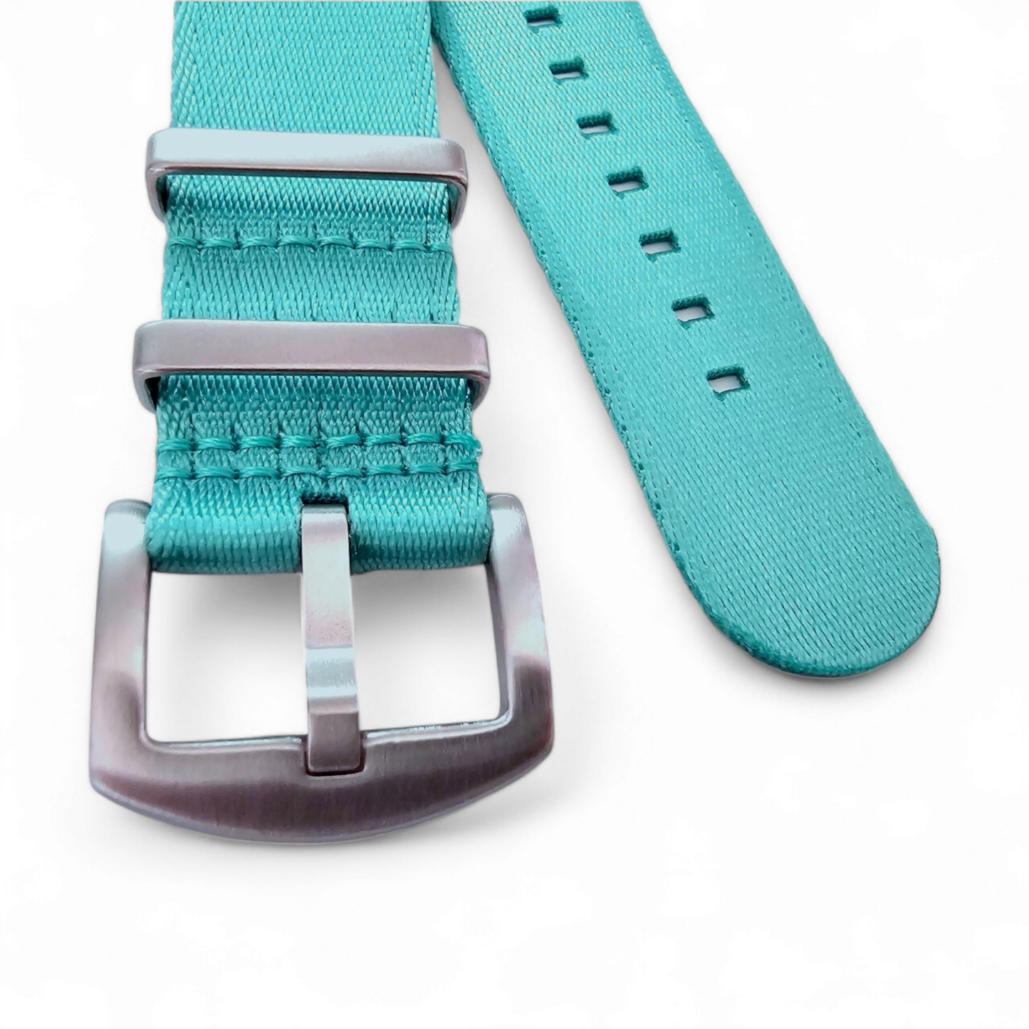 Nylon NATO Watch Strap Light Blue 20mm 22mm