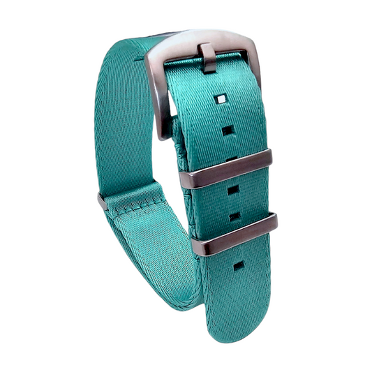 Nylon Military Watch Strap Light Blue 20mm 22mm