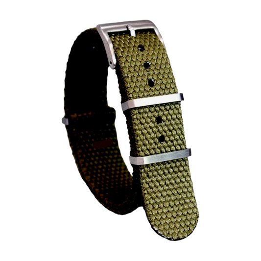 Woven Soft Cotton Nylon NATO Watch Strap 20mm 22mm