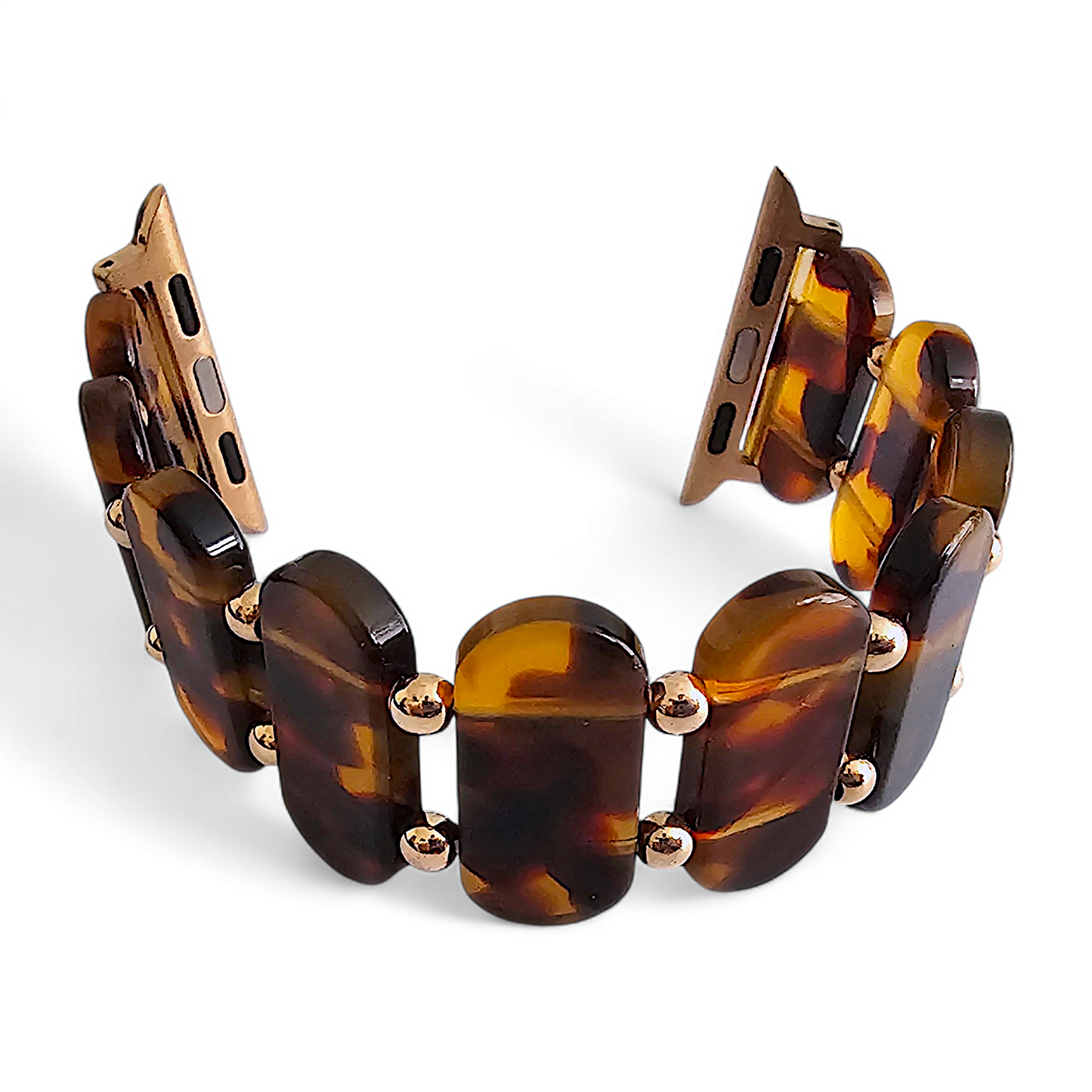 Resin Stretch Bracelet for Apple Watch Tortoise Shell