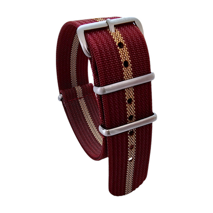 Premium Ribbed Military Watch Strap 18mm 20mm 22mm