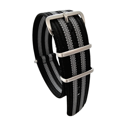 Premium Ribbed Military Watch Strap 18mm 20mm 22mm