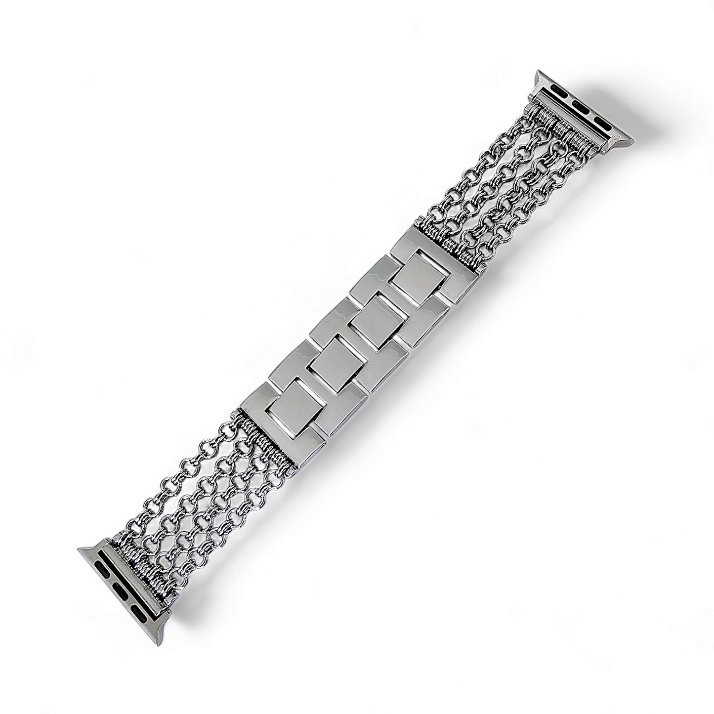 Chain Mail Stainless Steel Apple Watch Strap Silver