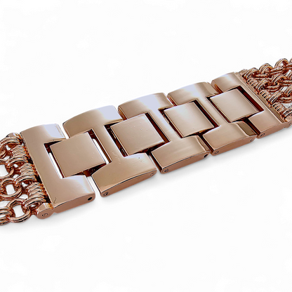 Chain Mail Stainless Steel Apple Watch Strap Rose Gold