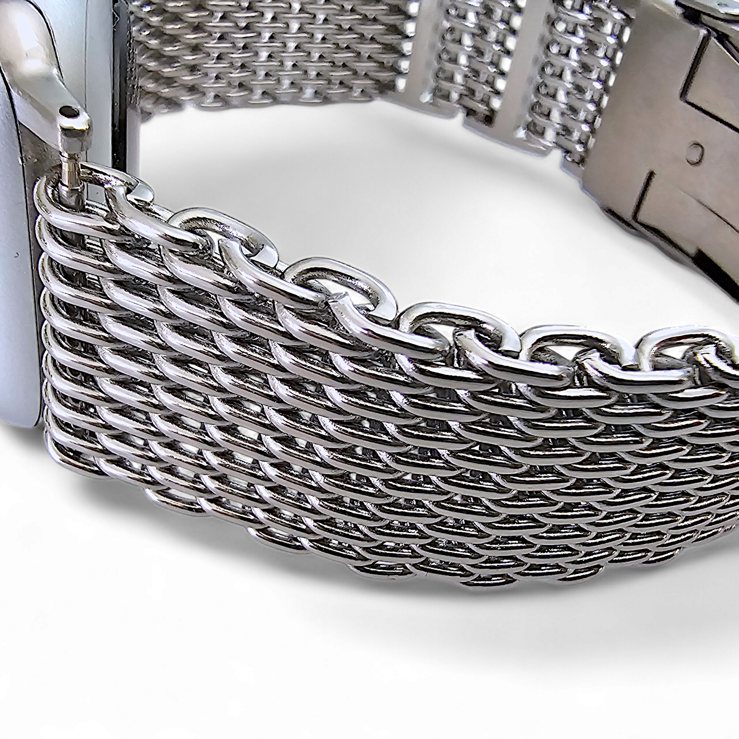 Shark Mesh 4.2mm Thick 316L Steel Bracelet For Apple Watch