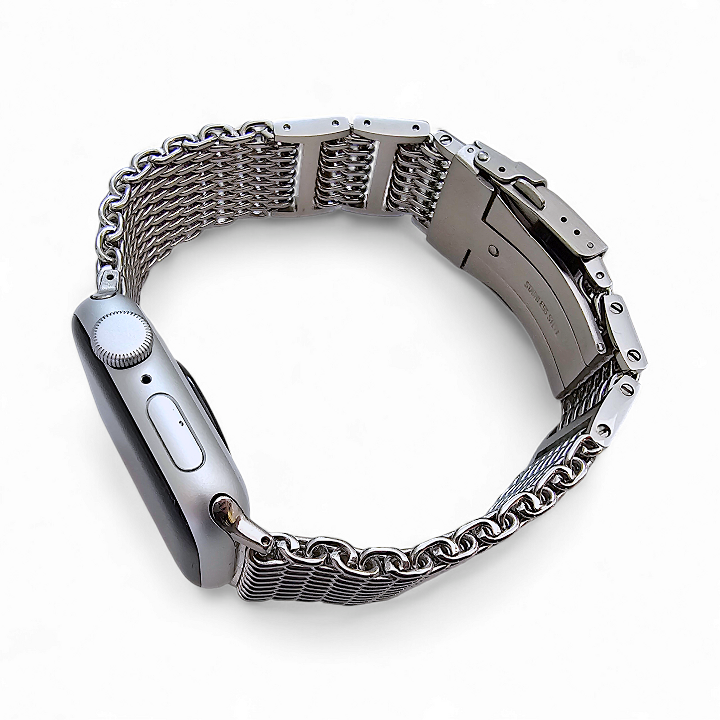 Shark Mesh 4.2mm Thick 316L Steel Bracelet For Apple Watch