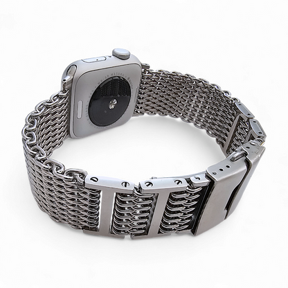 Shark Mesh 4.2mm Thick 316L Steel Bracelet For Apple Watch