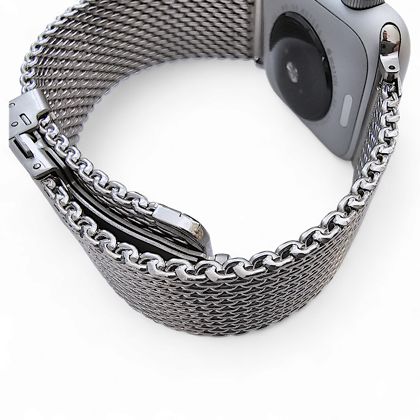 Shark Mesh 2.7mm Thick 316L Steel Bracelet For Apple Watch