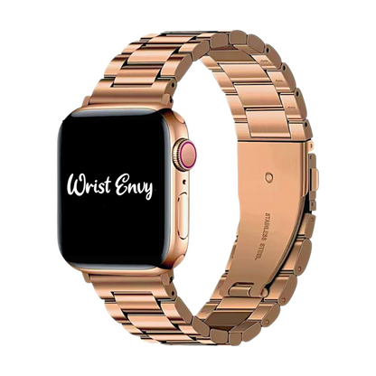 Rose Gold Classic Oyster bracelet for Apple Watch Strap Band