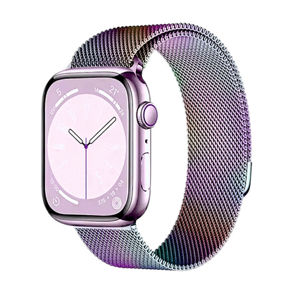 Milanese Mesh Steel Bracelet For Apple Watch Multicoloured