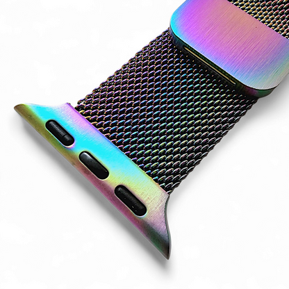 Milanese Mesh Steel Bracelet For Apple Watch Multicoloured