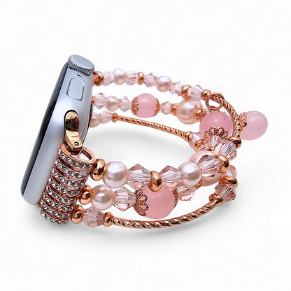 Pearl Charm Bracelet for Apple Watch Rose Gold