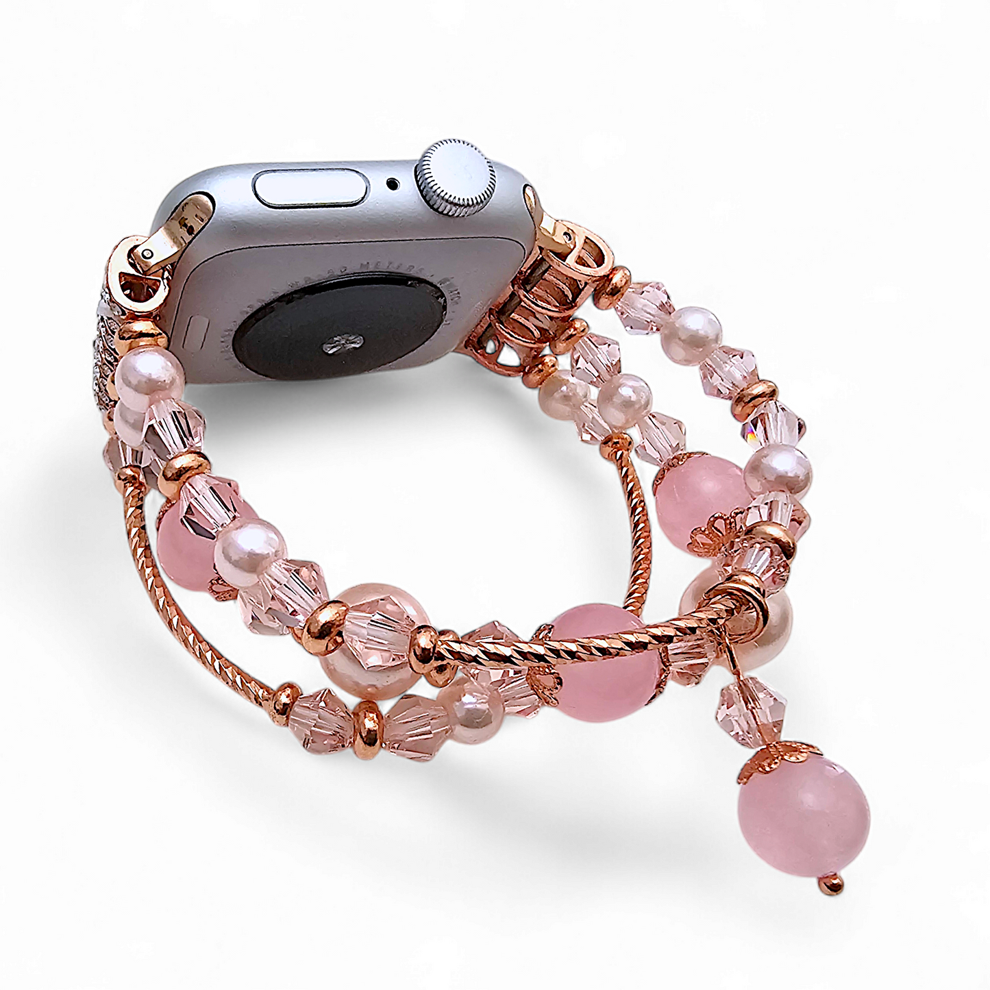 Pearl Charm Bracelet for Apple Watch Rose Gold