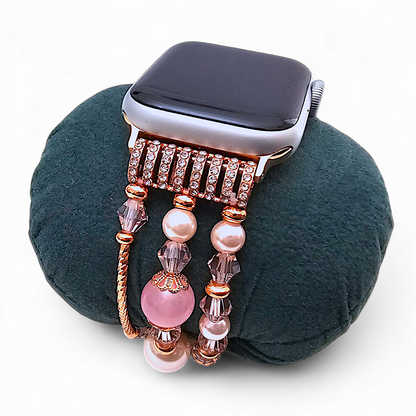 Pearl Charm Bracelet for Apple Watch Rose Gold