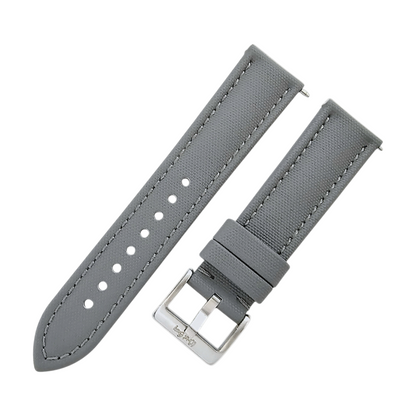 Sailcloth Watch Strap Band Premium Two Piece 20mm 22mm Navy Grey Replacement UK