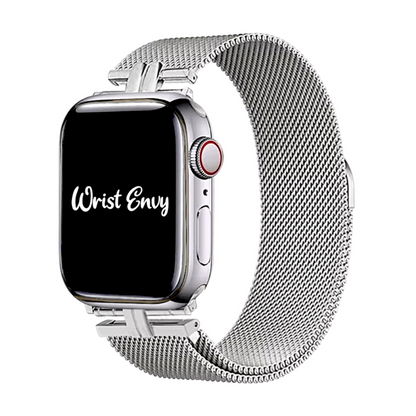 Sera Slim Milanese Mesh Bracelet for Apple Watch Silver