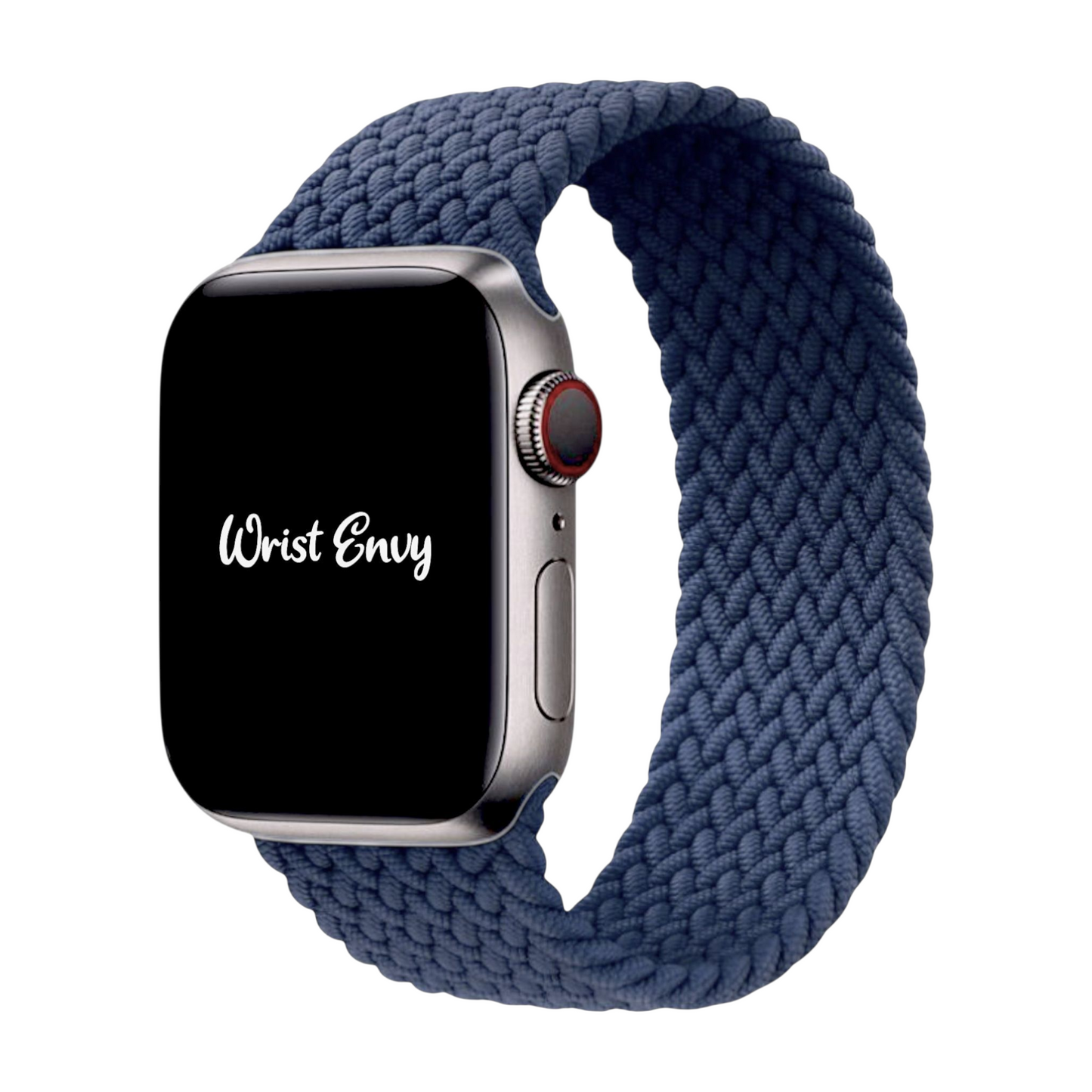 Bracelet de montre tressé réglable de qualité supérieure pour Apple Watch, couleur crème