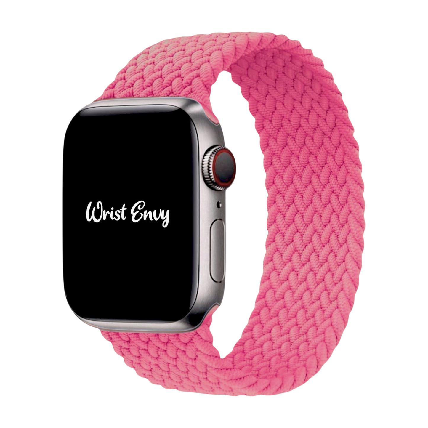 Bracelet de montre tressé réglable de qualité supérieure pour Apple Watch, couleur crème
