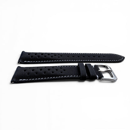 Sailcloth Rally Watch Strap 22mm Black