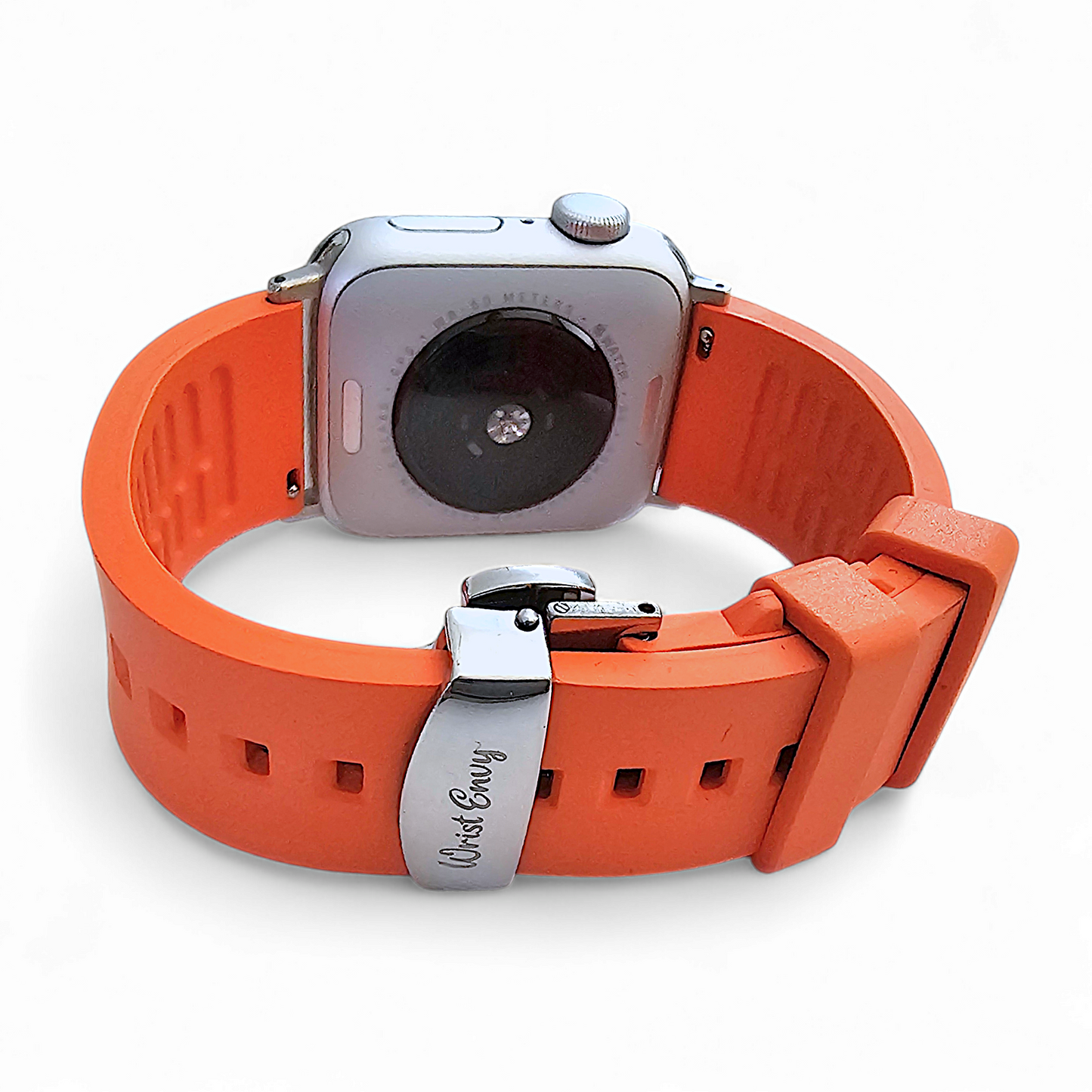 Premium FKM Rubber Watch Strap For Apple Watch Orange