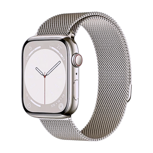 Milanese Mesh Steel Bracelet For Apple Watch Starlight