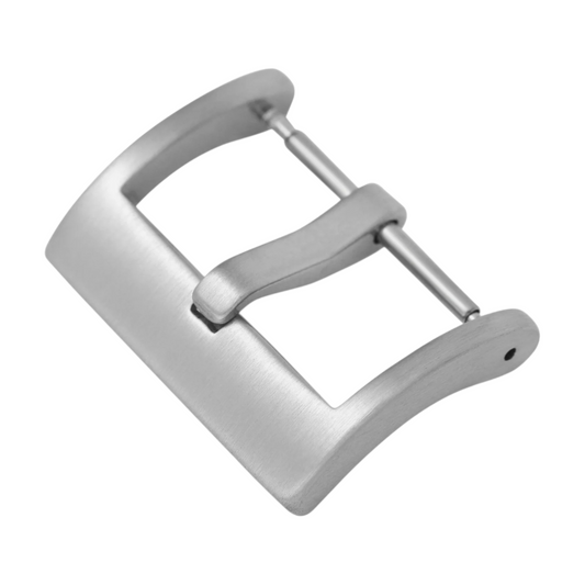 Stainless Steel Brushed Tang Buckle Flat 18mm 20mm 22mm Modern Style