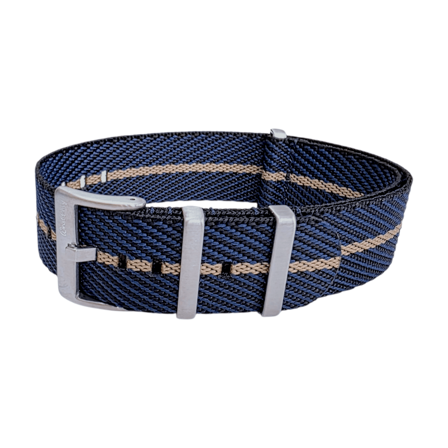 Aeris Flex Nylon Military Watch Strap Black Blue Khaki 20mm 22mm - Wrist Envy