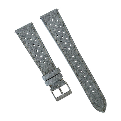 Alcantara Rally Watch Strap Light Grey 20mm - Wrist Envy
