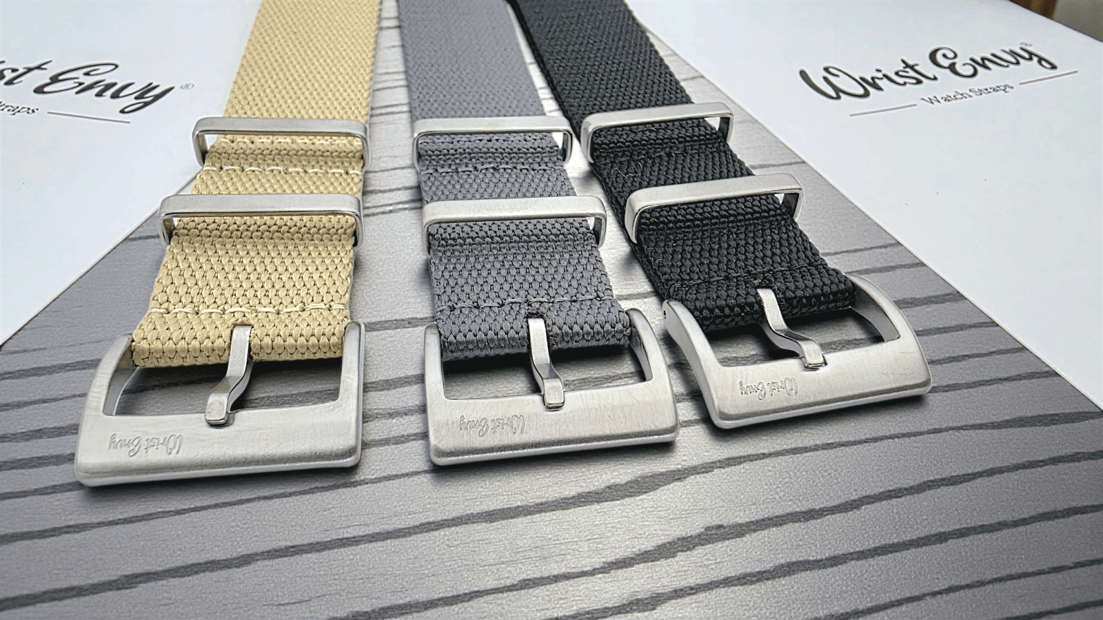 Arbor Hemp Black Buckle Military Watch Strap 20mm 22mm Desert Sand - Wrist Envy