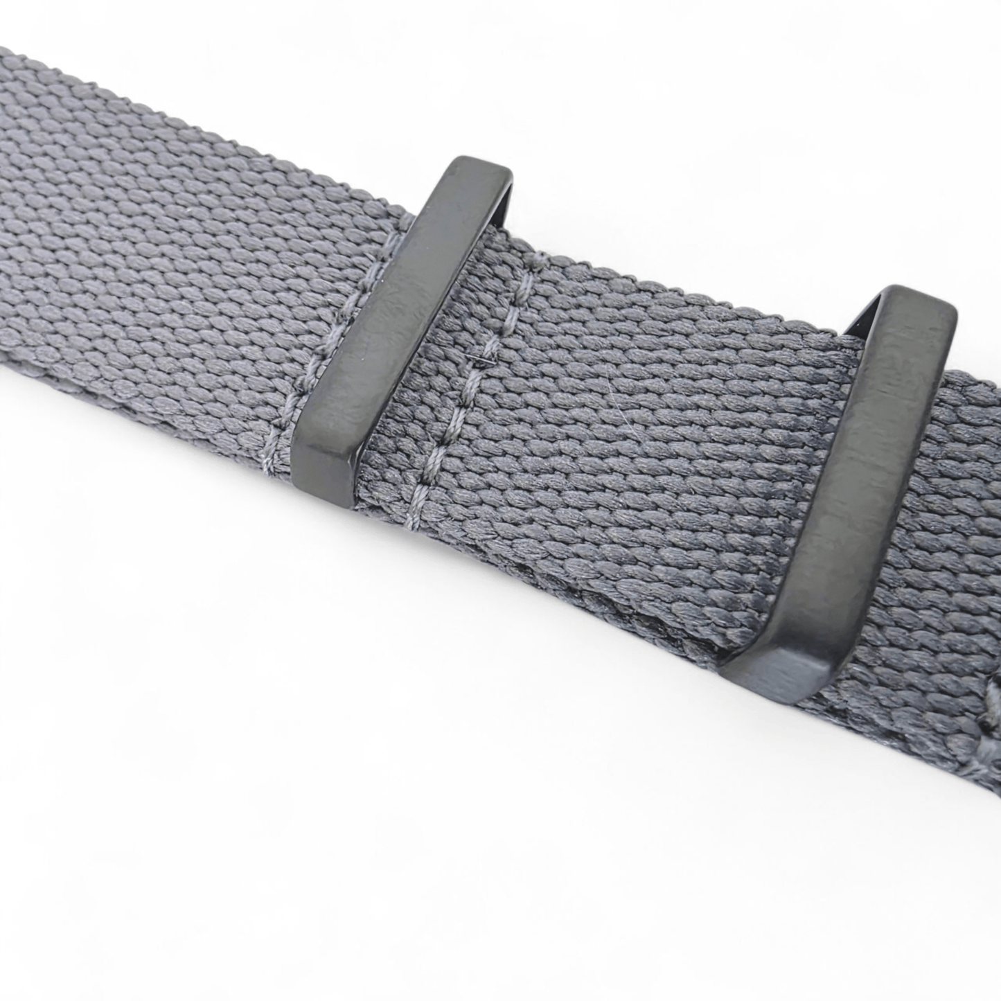 Arbor Hemp Black Buckle Military Watch Strap 20mm 22mm Grey - Wrist Envy