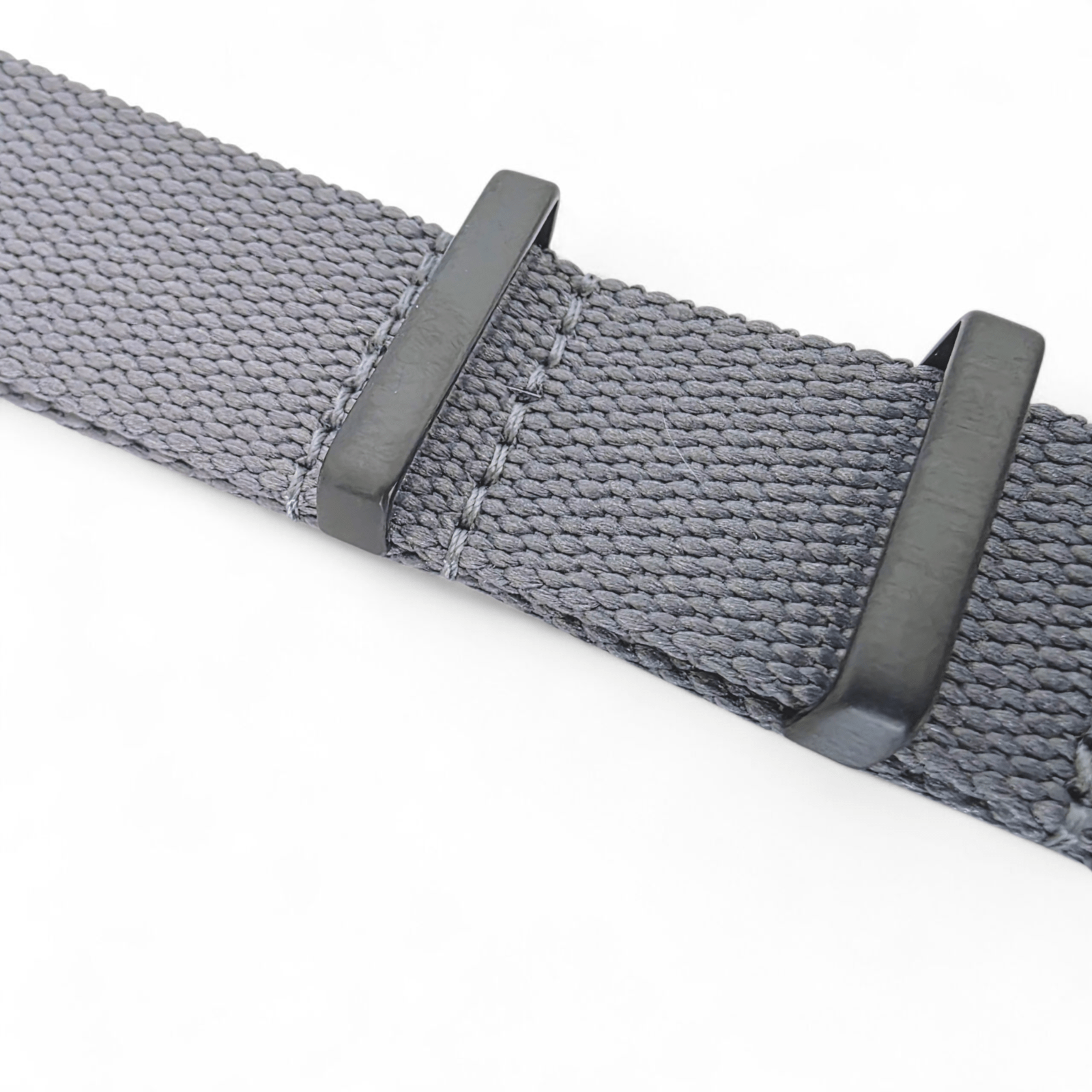 Arbor Hemp Black Buckle Military Watch Strap 20mm 22mm Grey - Wrist Envy