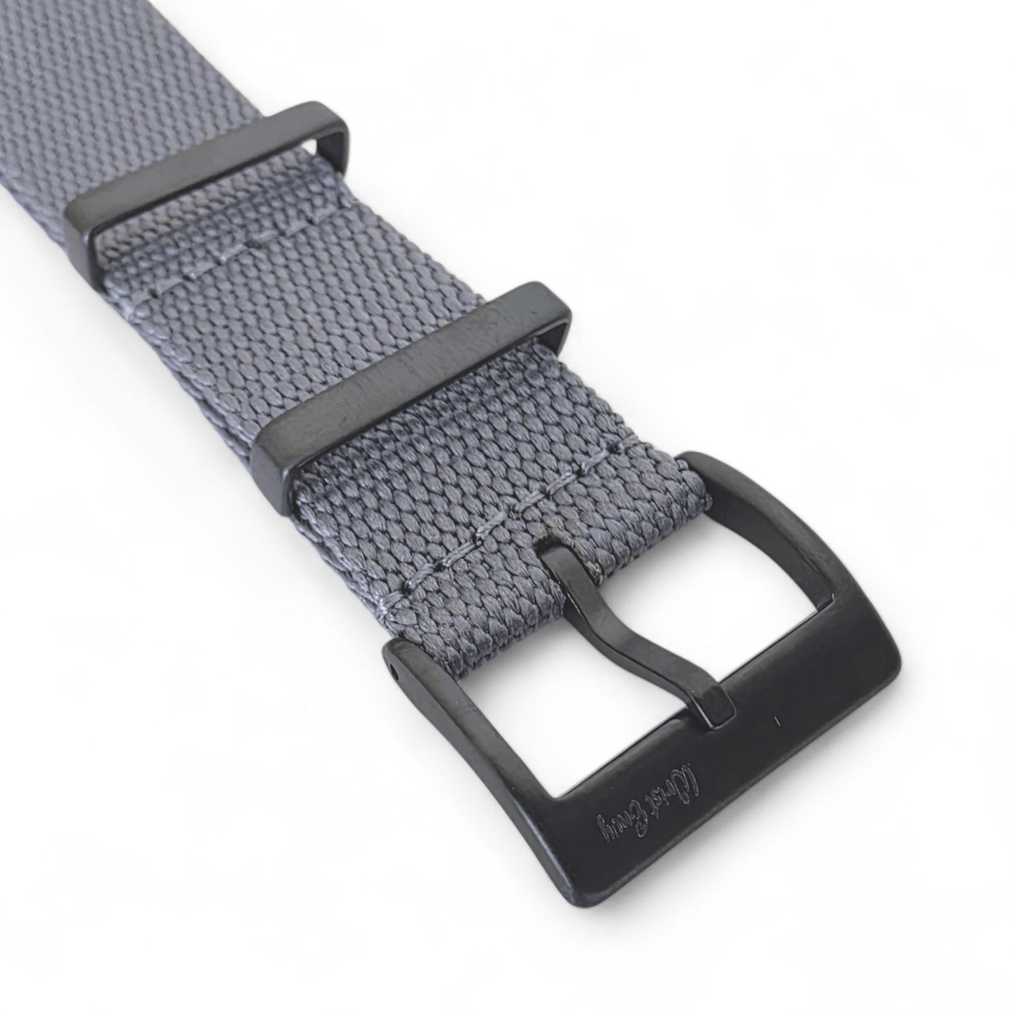 Arbor Hemp Black Buckle Military Watch Strap 20mm 22mm Grey - Wrist Envy