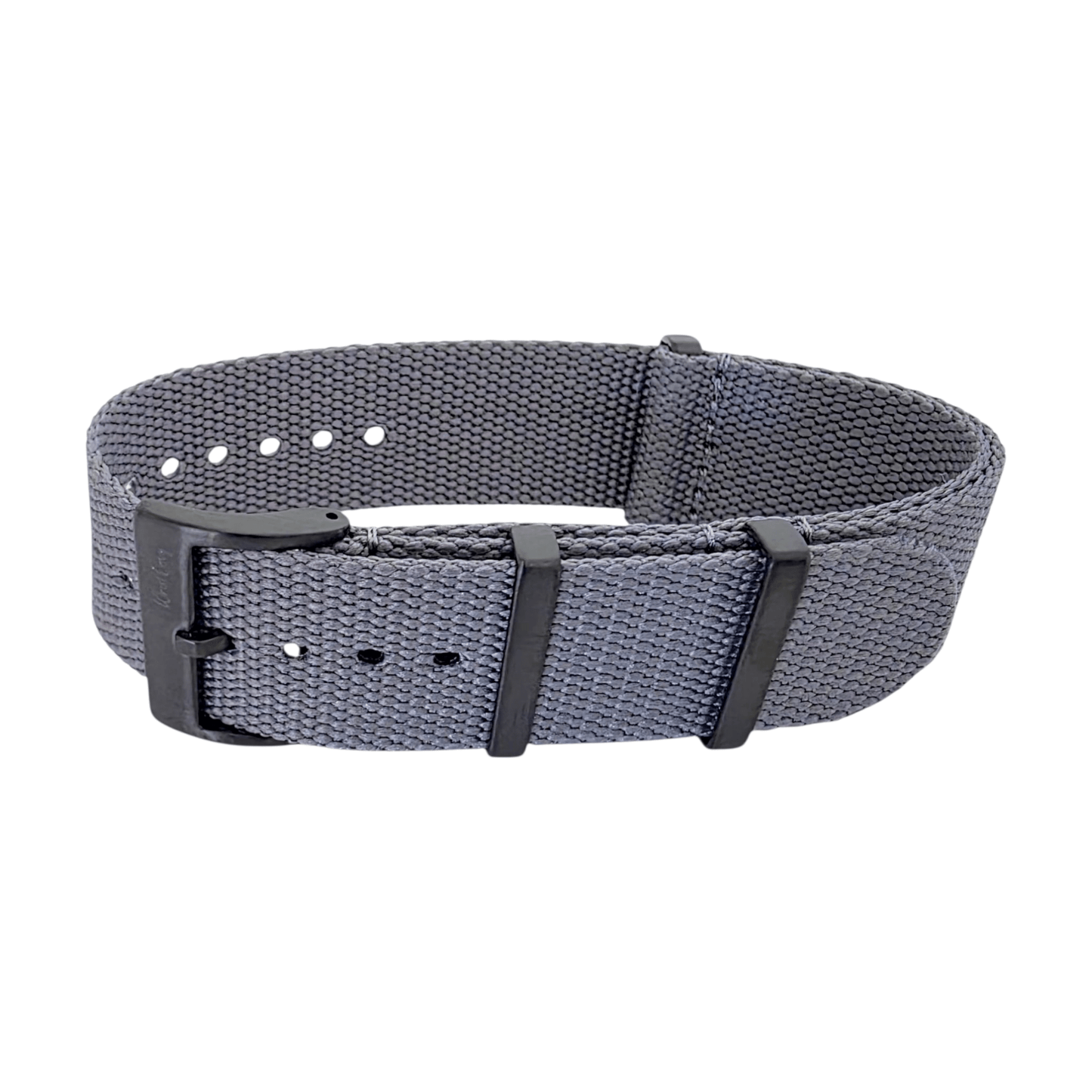 Arbor Hemp Black Buckle Military Watch Strap 20mm 22mm Grey - Wrist Envy