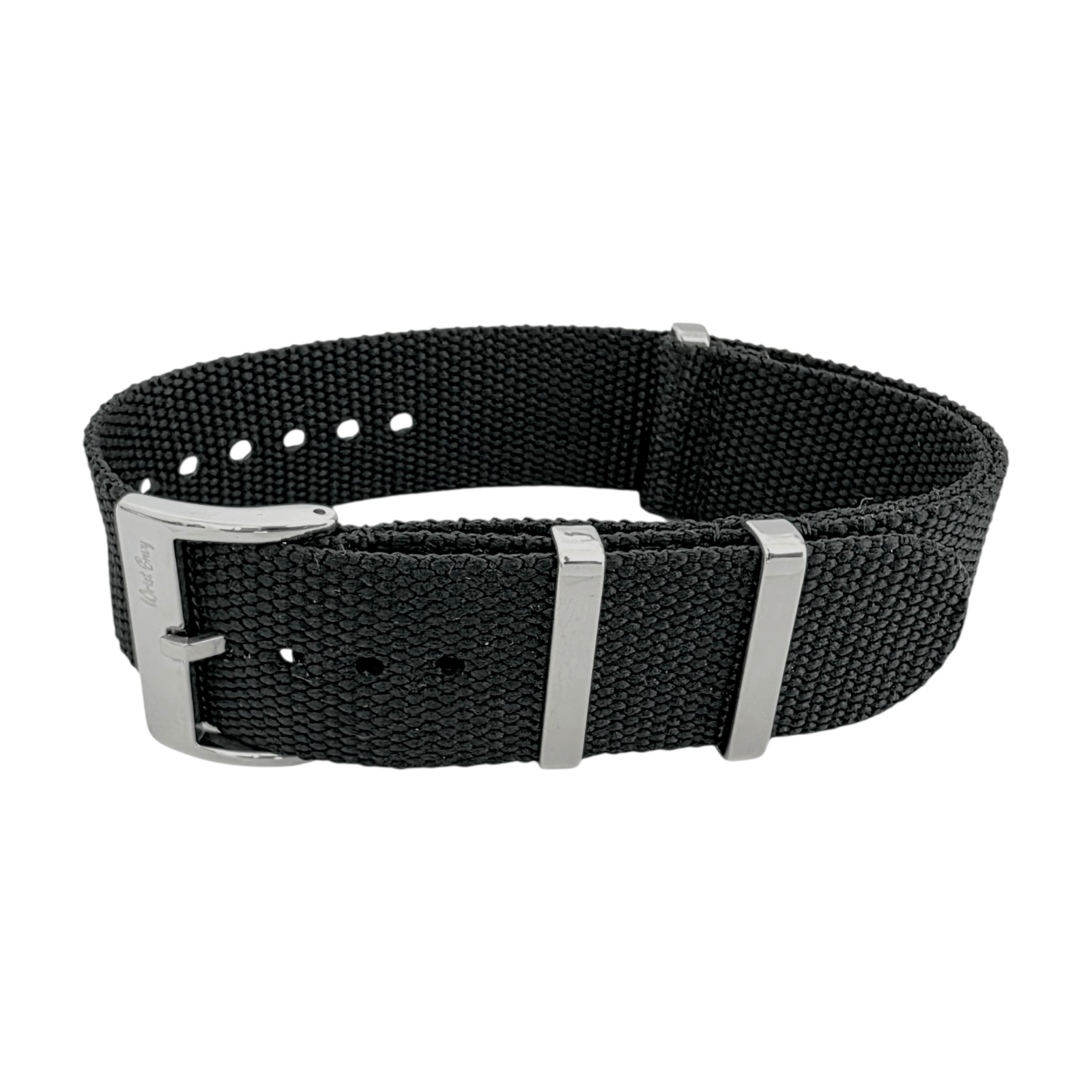 Arbor Hemp Military Watch Strap 20mm 22mm Black - Wrist Envy