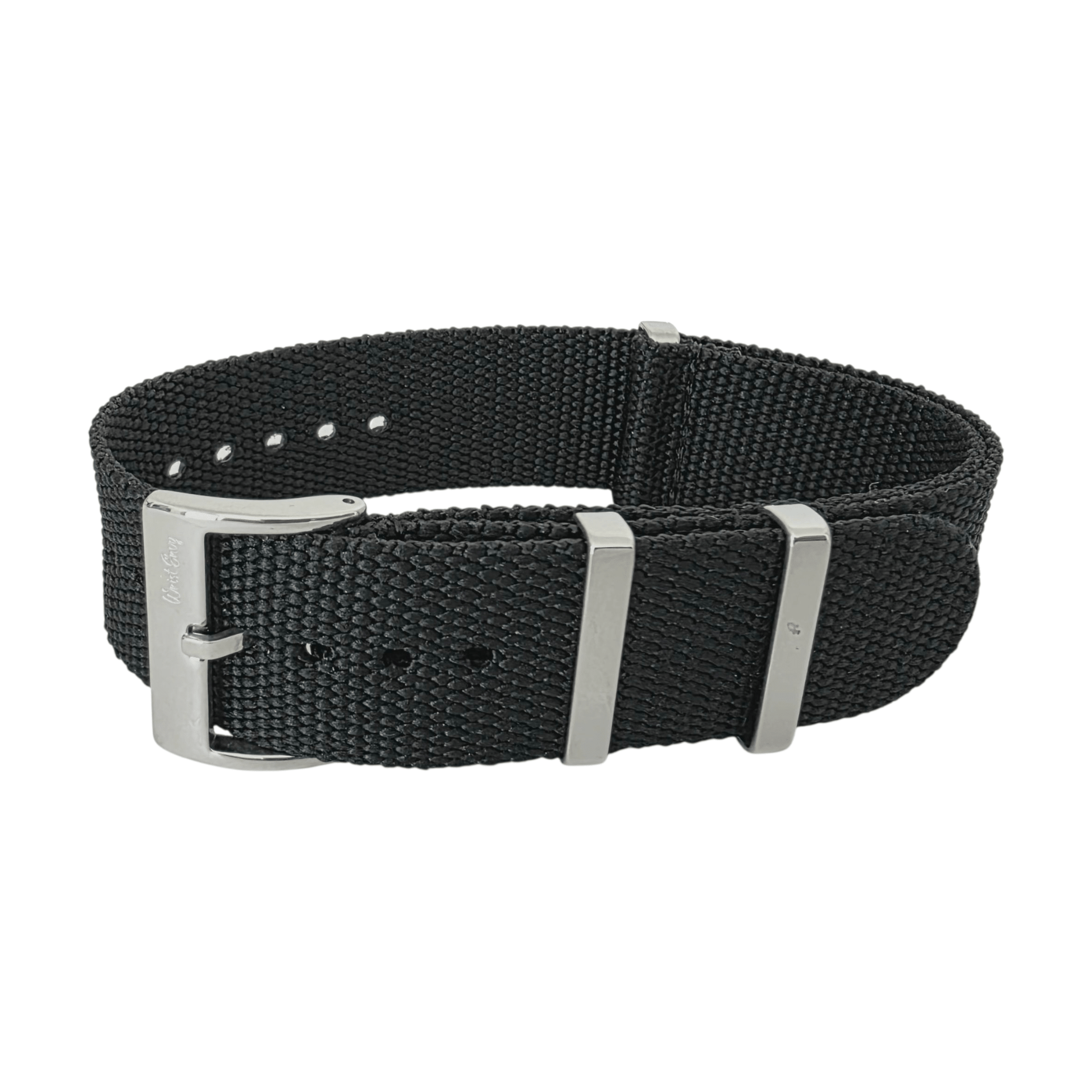Arbor Hemp Military Watch Strap 20mm 22mm Black - Wrist Envy