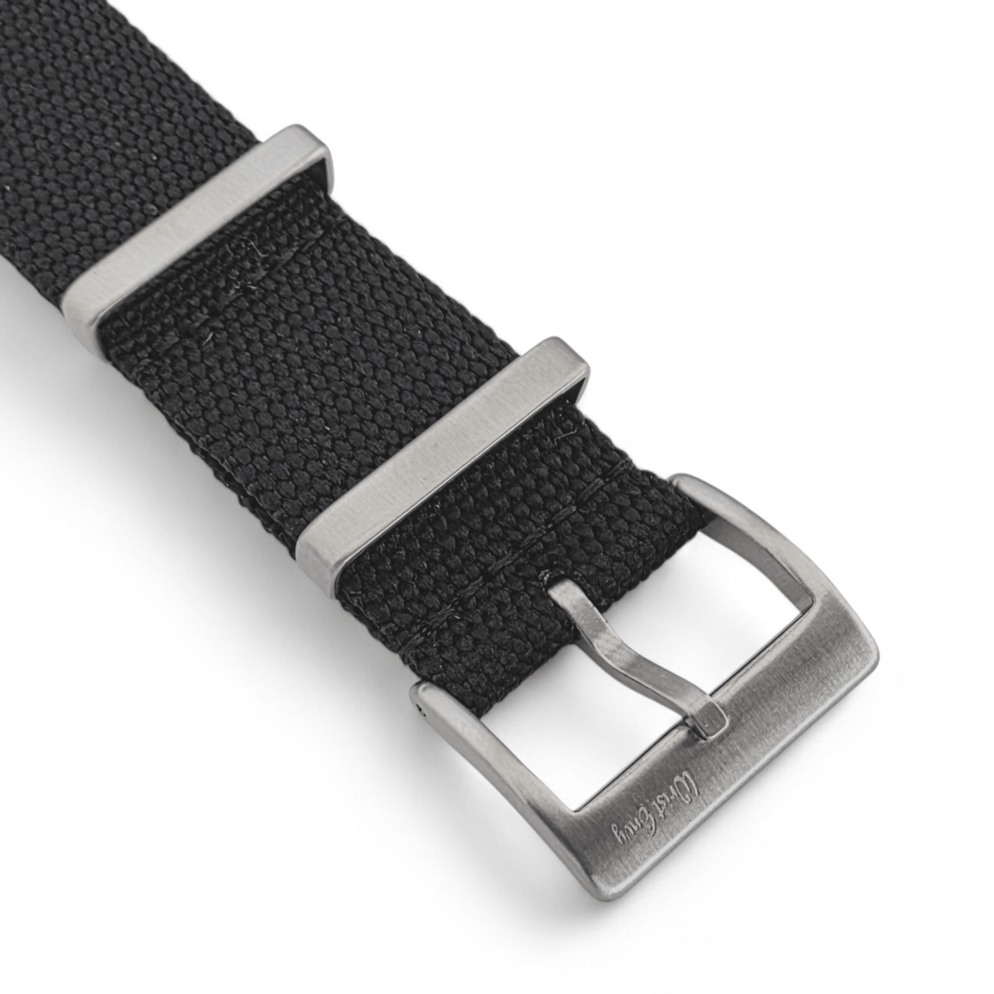 Arbor Hemp Military Watch Strap 20mm 22mm Black - Wrist Envy
