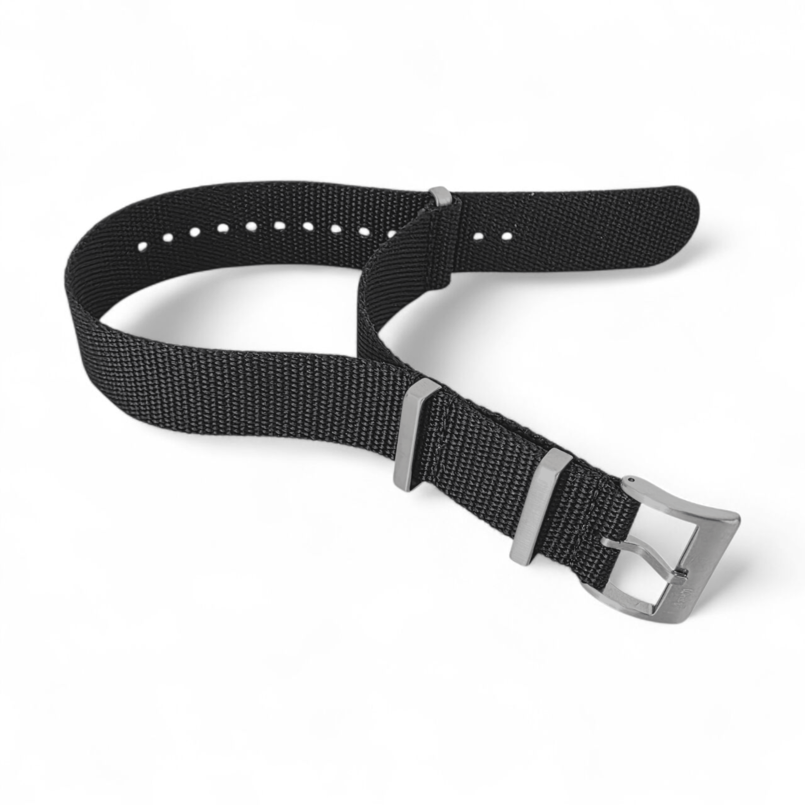 Arbor Hemp Military Watch Strap 20mm 22mm Black - Wrist Envy