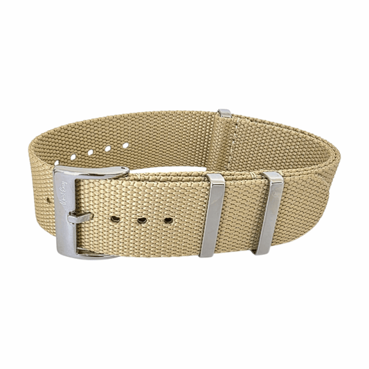 Arbor Hemp Military Watch Strap 20mm 22mm Desert Sand - Wrist Envy