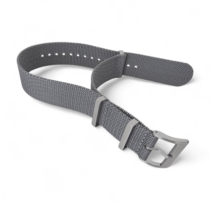 Arbor Hemp Military Watch Strap 20mm 22mm Grey - Wrist Envy