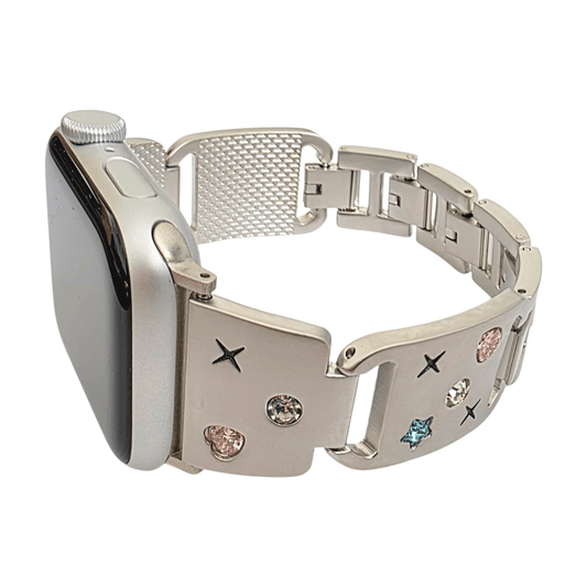 Aurora Gem Metal Bracelet For Apple Watch Starlight - Wrist Envy
