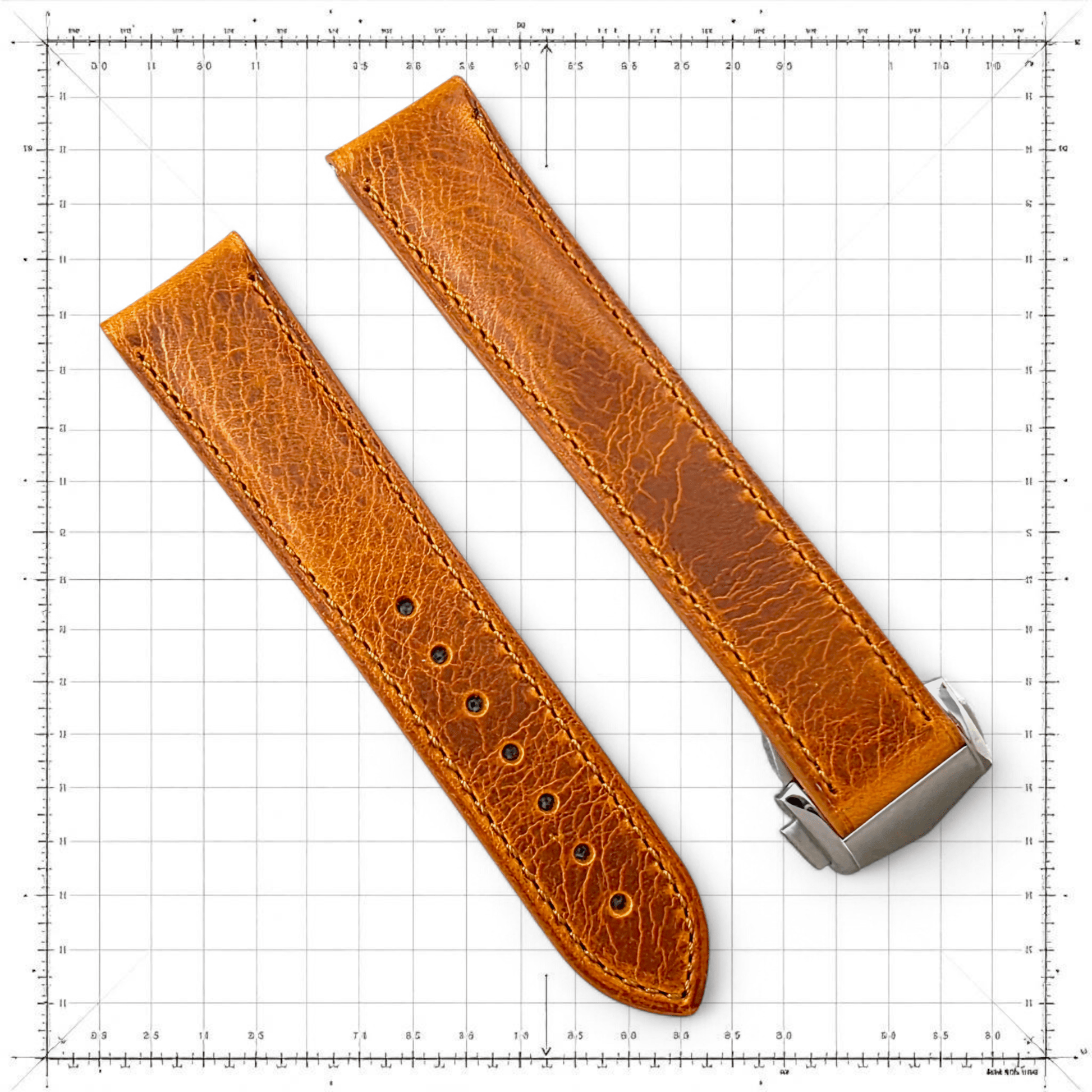 Badalassi Carlo Deployant Leather Watch Strap - Custom Made To Order - Wrist Envy