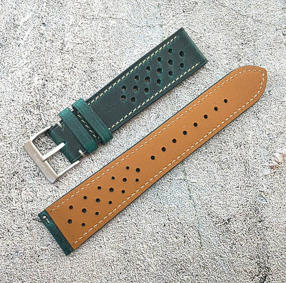 Badalassi Carlo Rally Strap - Custom Ready Made - Dark Teal - Wrist Envy