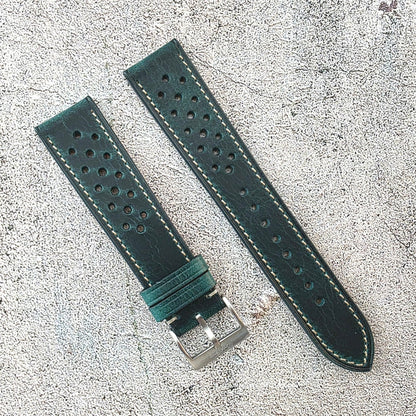 Badalassi Carlo Rally Strap - Custom Ready Made - Dark Teal - Wrist Envy