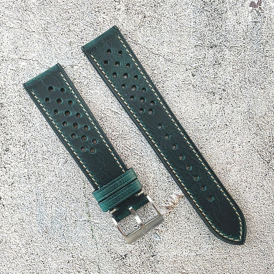 Badalassi Carlo Rally Strap - Custom Ready Made - Dark Teal - Wrist Envy