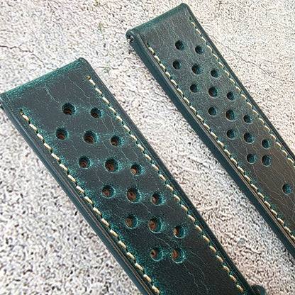 Badalassi Carlo Rally Strap - Custom Ready Made - Dark Teal - Wrist Envy