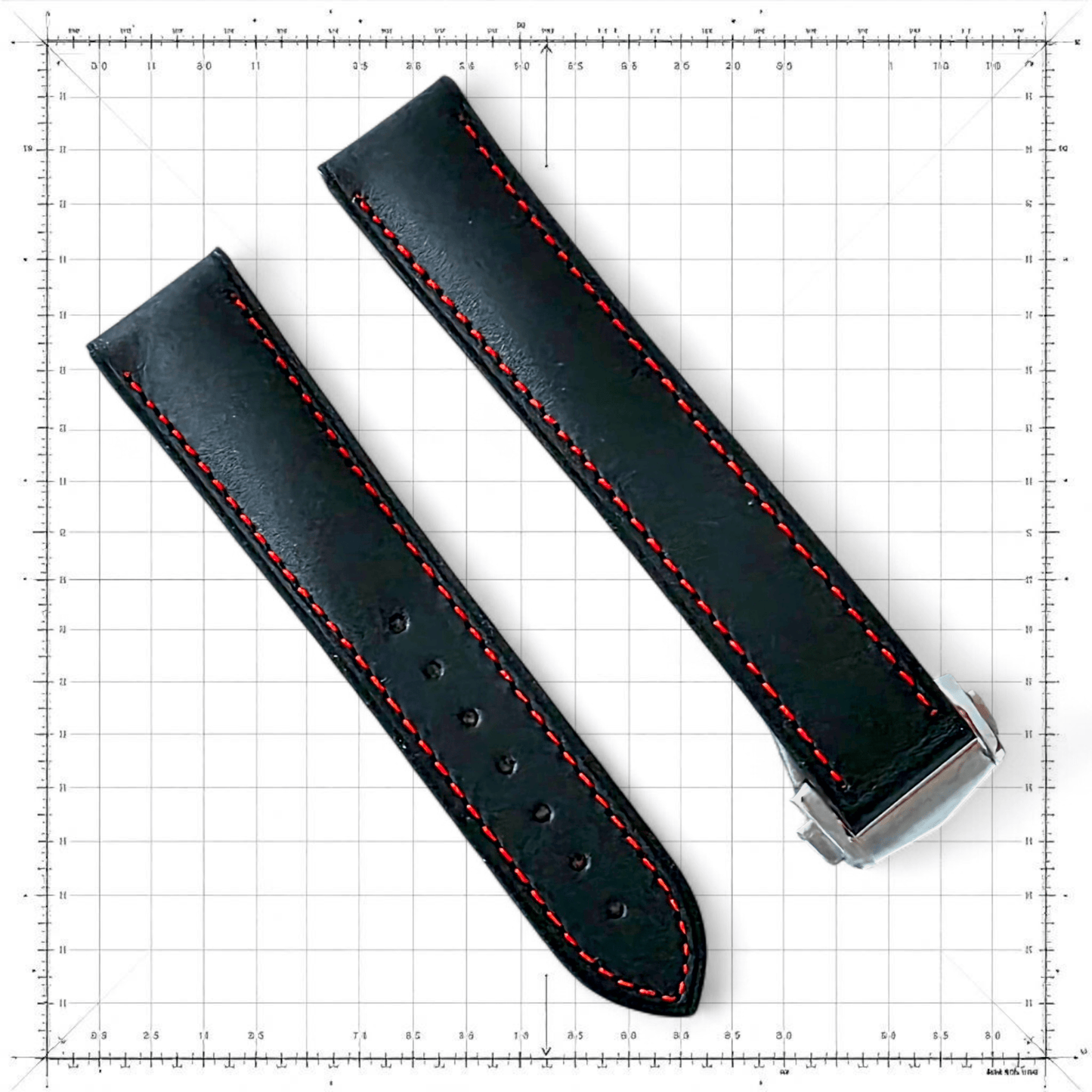 Barenia Leather Deployant Watch Strap Custom Made to Order - Wrist Envy