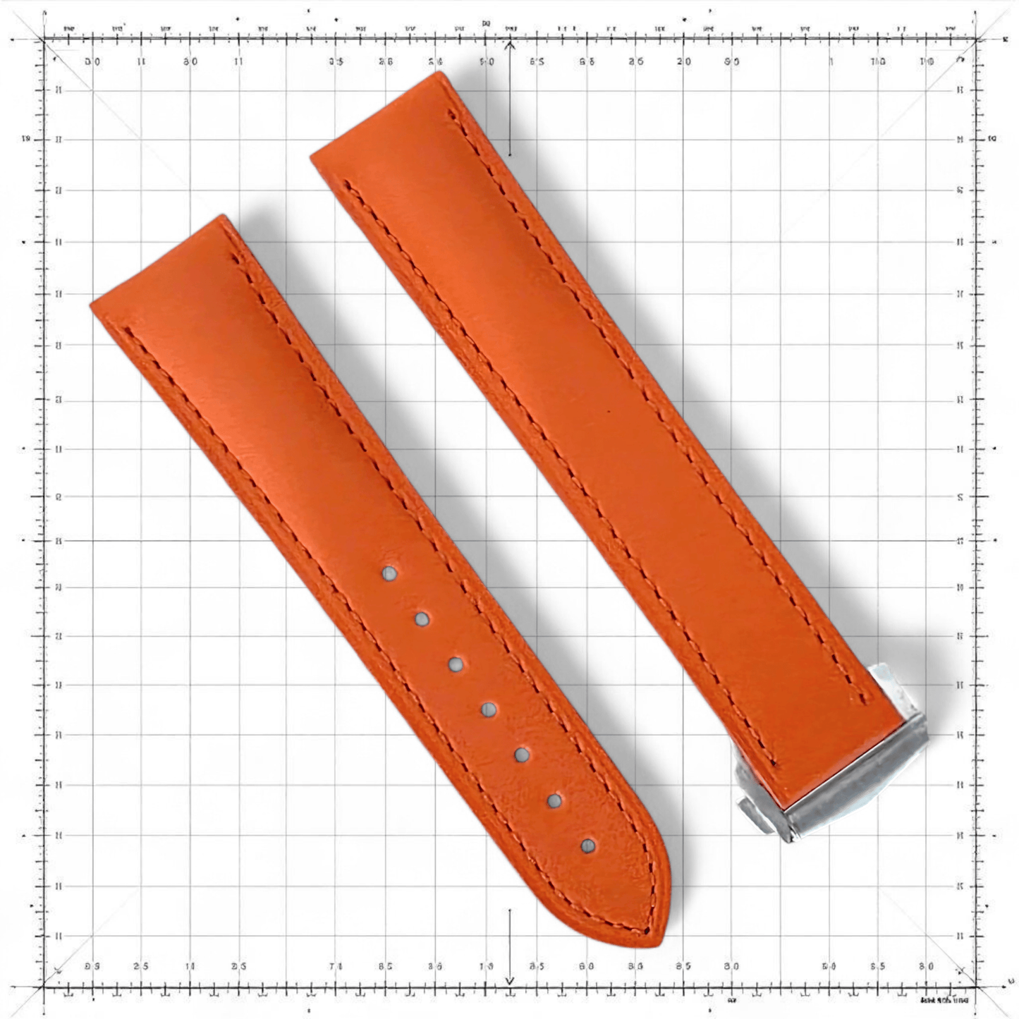 Barenia Leather Deployant Watch Strap Custom Made to Order - Wrist Envy