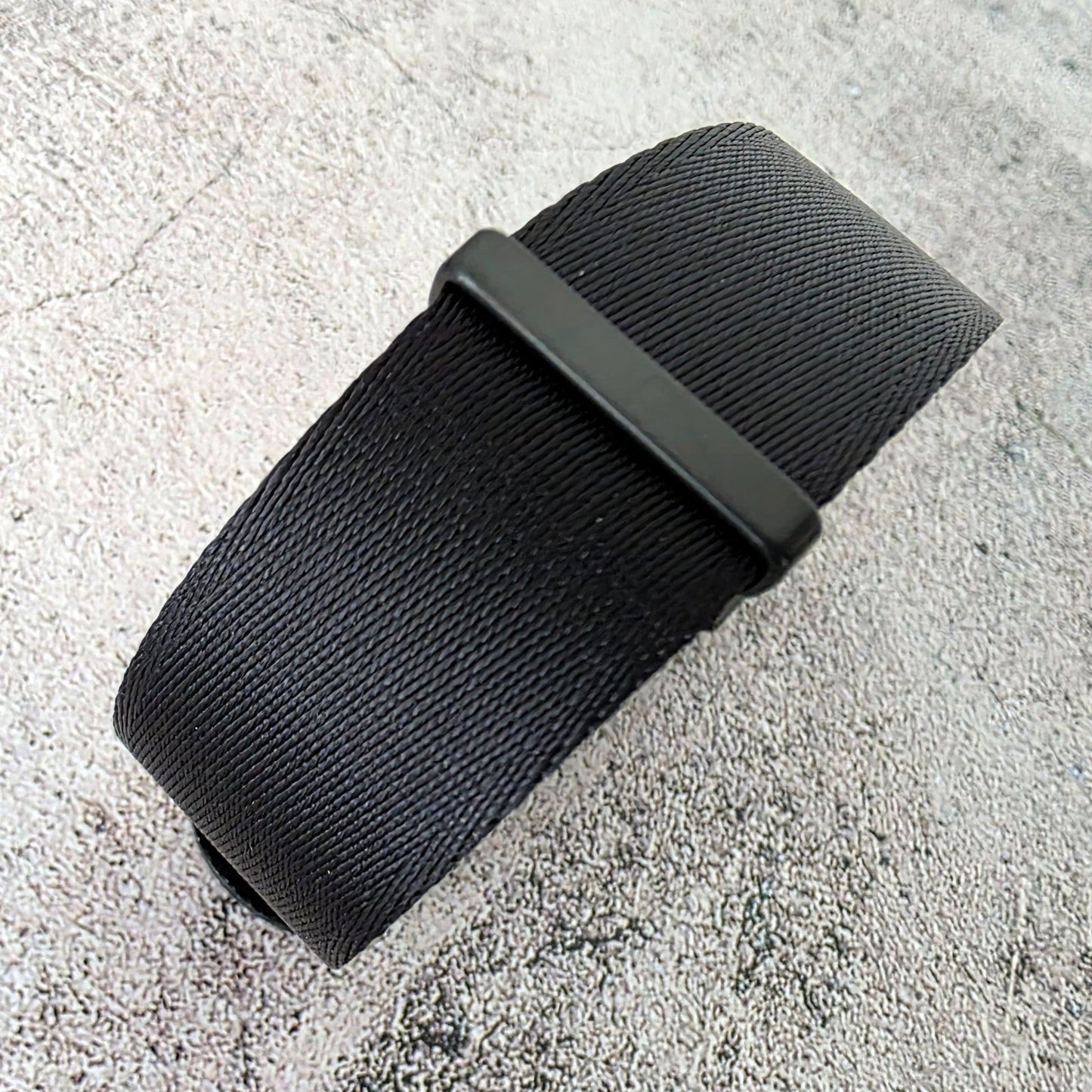 Black Buckle Nylon Watch Strap Band G10 Military Army Divers 20mm 22mm All Black - Wrist Envy
