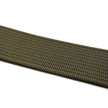 Black Buckle Ribbed Nylon Watch Strap Military 20mm 22mm - Wrist Envy
