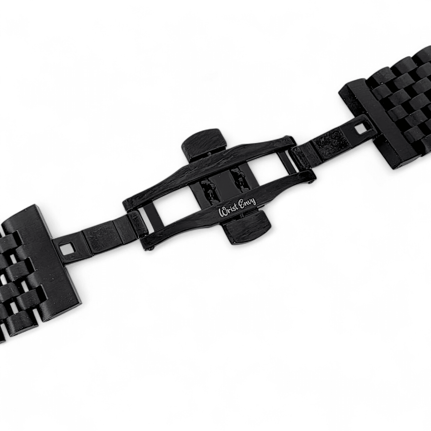 Black PVD Solid 316L Stainless Steel Watch Bracelet 20mm 22mm - Wrist Envy